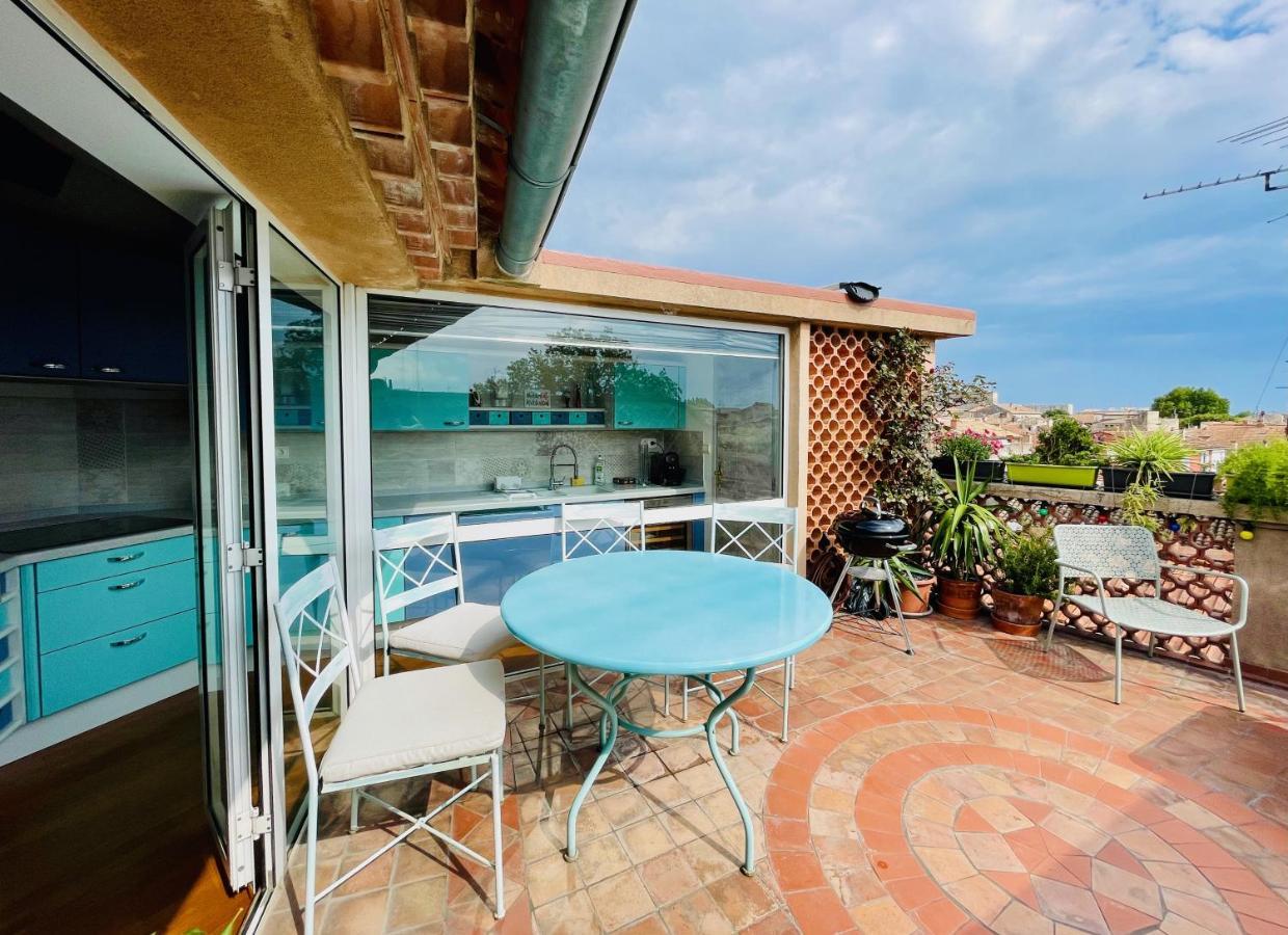 L'Atypique - T3 Grande Terrasse, Bbq Vue Et Cheminee Apartment Авиньон Екстериор снимка